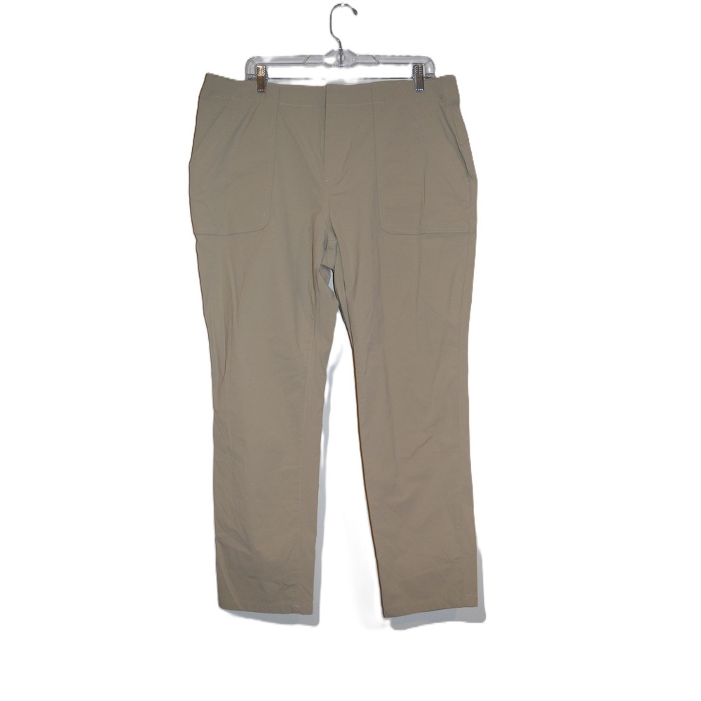 Eddie Bauer First‎ Ascent Hiking Pants Womens 16 Khaki Tan Straight Leg